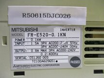 中古MITSUBISHI FR-E520-0.1KN INVERTER, 240V 0.1KW 1/8 HP CCLINK 4SET(R50615DJC026)_画像3