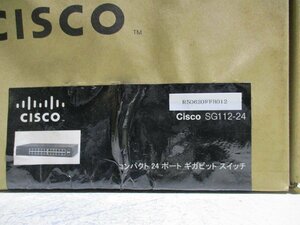 新古 Cisco Systems SG112-24 コンパクト24ポートギガビットスイッチ(R50620FFB012)