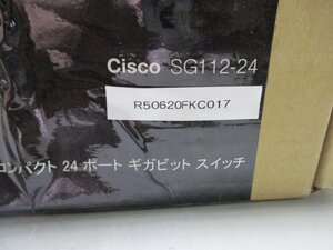 新古 Cisco Systems SG112-24 コンパクト24ポートギガビットスイッチ(R50620FKC017)