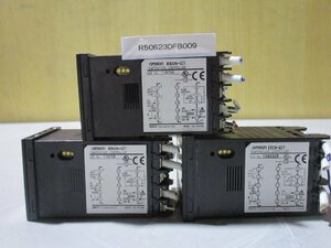 中古 OMRON TEMPERATURE CONTROLLER E5CN-Q2T デジタル調節計 3個(R50623DFB009)