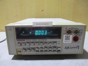 中古 ADVANTEST R6441D DIGITAL MULTIMETER デジタルマルチメーター 通電OK(R50624HAB013)