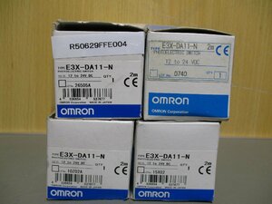 新古 OMRON PHOTO ELECTRIC SWITCH E3X-DA11-N 光電センサースイッチ 4個(R50629FFE004)