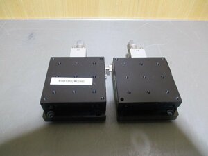 中古 SURUGA SEIKI B11-60AZR X軸クロスローラガイドステージ 8×8CM 2個(R50710GWC065)