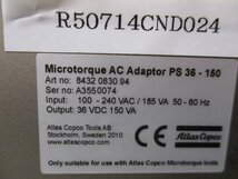 中古 Atlas Copco PS36-150 Microtorque AC Adaptor 100-240VAC(R50714CND024)_画像2