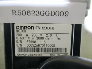 中古 OMRON MOTOR R7M-A20030-B 200W/GEAR R7G-RGSF15C400 400W/ABLE REDUCER VRSF-15C-400(R50623GGD009)