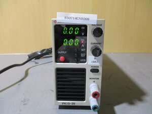 中古 MATSUSADA 直流安定化電源 PK15-26 POWER SUPPLY 通電OK(R50714CNE009)