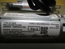 中古 KEYENCE Safety Light Curtain SL-V08H-T/SL-V08H-R セーフティライトカーテン セット(R50630AQE060)_画像4