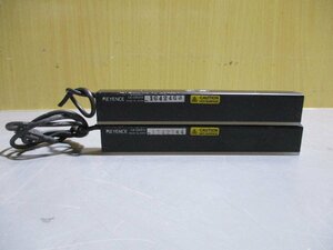 中古 Keyence 画像処理用LED照明 白色バー CA-DBW13 2個(R50719AAA013)