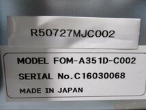 中古FOM system FOM-A351D-C002 ァイバ出力型レーザシステム 通電OK(R50727MJC002)_画像5