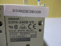 中古 OMRON G3PA-240B-VD パワー・ソリッドステートリレー 2個(R50822CBE026)_画像2