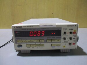 中古 YOKOGAWA DIGITAL MULTIMETER 755501-1-M デジタルマルチメーター 通電OK(R50801CBD011)