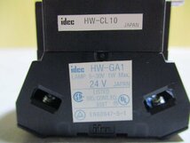 新古 IDEC ORANGE PUSH BUTTON HW-CL10 /HW-GA1 1W 24V(R50902FJE018)_画像7