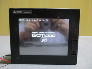 中古 MITSUBISHI グラフィックオペレーションターミナル GT1450-QMBDE ＜通電OK＞(R50904FLE028)