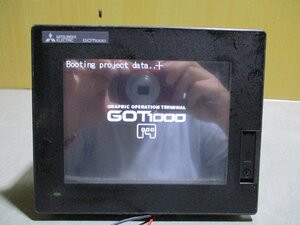 中古 MITSUBISHI グラフィックオペレーションターミナル GT1450-QMBDE ＜通電OK＞(R50904FLE010)