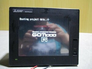 中古 MITSUBISHI GRAPHIC OPERATION TERMINAL GT1450-QMBDE グラフィックオペレーションターミナル 通電OK(R50905EME038)