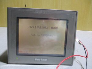 中古 PRO FACE 2980070-04 GP2301-LG41-24V タッチパネル表示器 通電OK(R50905EME014)