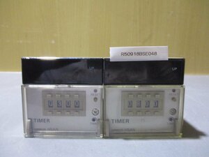 中古 OMRON H5AN-4DM 100-240VAC 50/60HZ　 クォーツタイマ 2個(R50918BSE048)