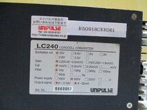 中古 UNIPULSE LOAD-CELL CONVERTER LC-240 低ドリフト・低ノイズロードセルコンバータ(R50918CEE061)_画像2