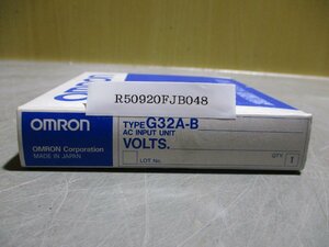 新古 OMRON AC INPUT UNIT G32A-B サイクルコントロールユニット(R50920FJB048)