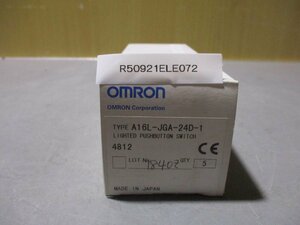 新古 OMRON A16L-JGA-24D-1 押ボタンスイッチ ＜5個入＞(R50921ELE072)