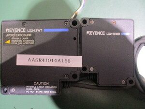 中古 KEYENCE LX2-13WT/ LX2-13WR 超小型デジタルレーザセンサ セット(AASR41014A166)