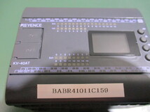 中古 KEYENCE 表示機能内蔵PLC KV-40AT(BABR41011C159)_画像1