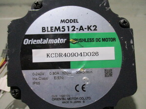 中古 ORIENTAL MOTOR BLEシリーズ BLEM512-A-K2(KCDR40904D026)