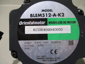 中古 ORIENTAL MOTOR BLEシリーズ BLEM512-A-K2(KCDR40904D020)