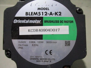 中古 ORIENTAL MOTOR BLEシリーズ BLEM512-A-K2(KCDR40904D017)
