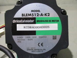 中古 ORIENTAL MOTOR BLEシリーズ BLEM512-A-K2(KCDR40904D025)