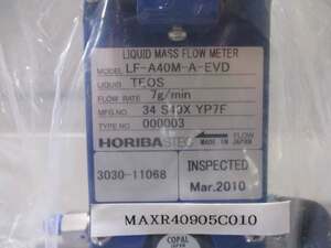 中古 HORIBA STEC LF-A40M-A-EVD 液体フローメーター(MAXR40905C010)