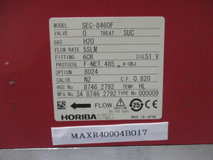 中古 HORIBA STEC SEC-8460F マスフローコントローラ/メータ(MAXR40904B017)