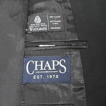 BIGサイズ！！CHAPS ラルフローレン カナダ製 黒ブレザー 銀ボタン(刻印入り) 46/3XL相当 美品 クリーニング済 I026_画像7