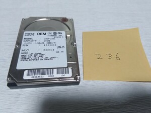 IBM　2.5インチHDD　360MB　PC-98 用　DBOA-2360　IDE接続　ハードディスク　パソコン認識確認済み