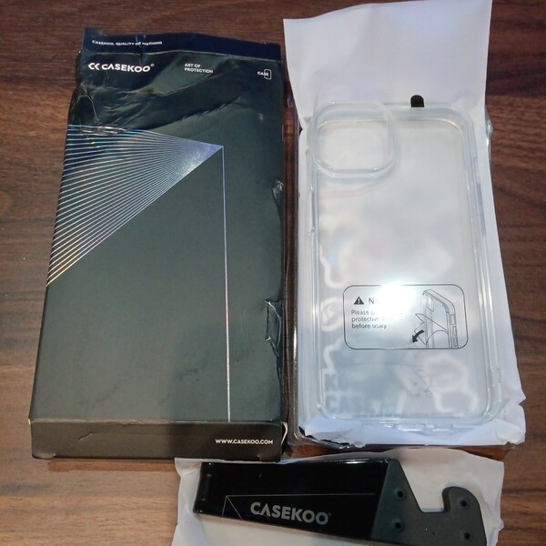 b84 CASEKOO iPhone14 ケース クリア 耐衝撃 米軍MIL規格 SGS認証 カバー ストラップホール付き ワイヤレス充電対応 6.1 インチ 