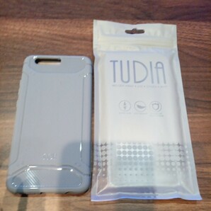 b87 TUDIA 超薄型 TAMM TPU カーボンファイバー バンパー 保護ケース Huawei P10 Plus (グレー)