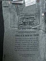 定価13200円 LEVI'S リーバイス 511 ブラック デニム W33 L32 SKATEBOARDING 95581-0071 黒 スリム 後染め 先染め_画像6