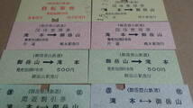御岳登山鉄道　B型硬券6種8枚　自転車券　15-5.24・他_画像3