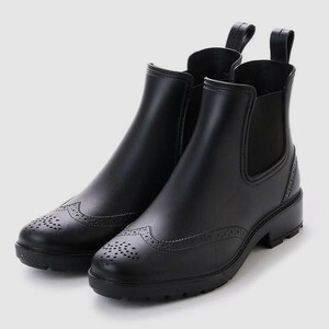 * ANYWALK 16033 gentleman side-gore rain boots black M *