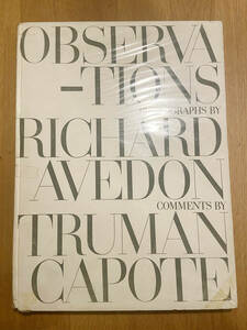 リチャード・アヴェドン オブザベーション Observations Richard Avedon 写真集 Alexey Brodovitch トルーマン・カポーティ