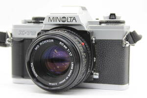 【返品保証】 ミノルタ Minolta X-70 MD ROKKOR 50mm F1.7 ボディレンズセット s3184