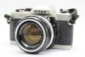 【返品保証】 ニコン Nikon FM10 Nikkor-s Auto 50mm F1.4 ボディレンズセット s3193