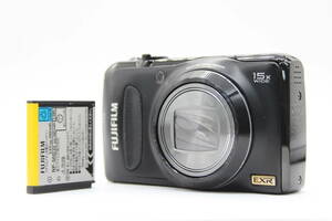 【返品保証】 フジフィルム Fujifilm Finepix F300EXR ブラック 15x Zoom バッテリー付き コンパクトデジタルカメラ s3440