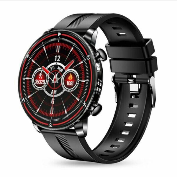 【特価】 スマートウォッチ　NY18 ブラック 黒 赤 レッド 腕時計 メンズ レディース ユニセックス