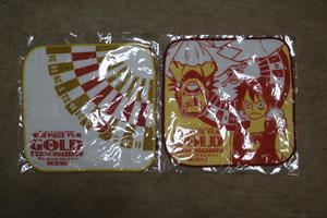 【非売品】セブンイレブン限定：ワンピース タオルハンカチ[ONE PIECE FILM GOLD](2枚)