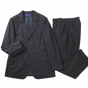 S3-TJ160 ラルフローレン RALPH LAUREN ウール スーツ セットアップ ダークグレー ジャケット168〜172 パンツ15 レディース