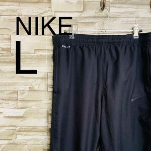 NIKE ナイキ ナイロンパンツ L メッシュ ボトムス イージーパンツ ブラック