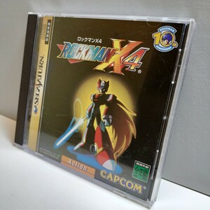 SS SEGASATURN セガサターン ソフト ROCKMAN X4 ロックマンX4 CAPCOM 帯 ハガキ付き