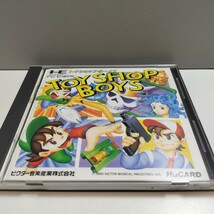 PC Engine PCエンジン ピーシーエンジン HuCARD Huカード トイ・ショップ・ボーイズ TOY SHOP BOYS ビクター音楽産業 ハガキ付き_画像2