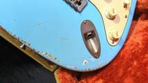 ◆◇◆All Lacquer Finish Heavy Relic VintageSonicBlue Stratocaster CustomElectronicsModify ◆Fender Puer Vintage 65PickUps_画像5